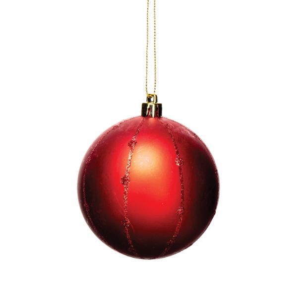 BUNKA IZ UMETNE MASE GLOSSTYLE DEKOR 8 CM RDEČA SORTIRANO