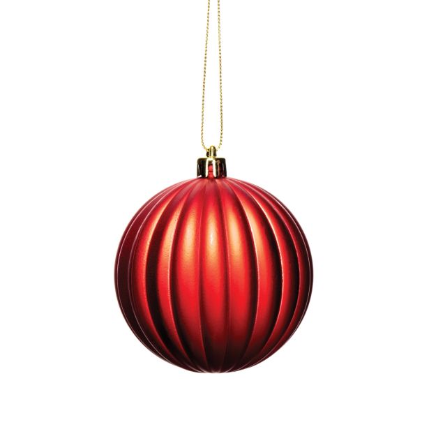 BUNKA IZ UMETNE MASE GLOSSTYLE DEKOR 8 CM RDEČA SORTIRANO