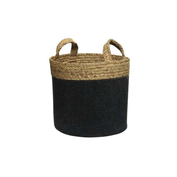 OKRASNA KOŠARA DECORIS PREMER 33CM X V33CM, ANTRACIT