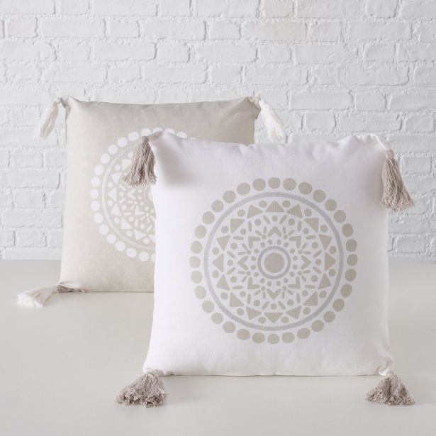 OKRASNI VZGLAVNIK BOLTZE ESTANY, BEŽ, BEL Z VZORCEM, SORT.