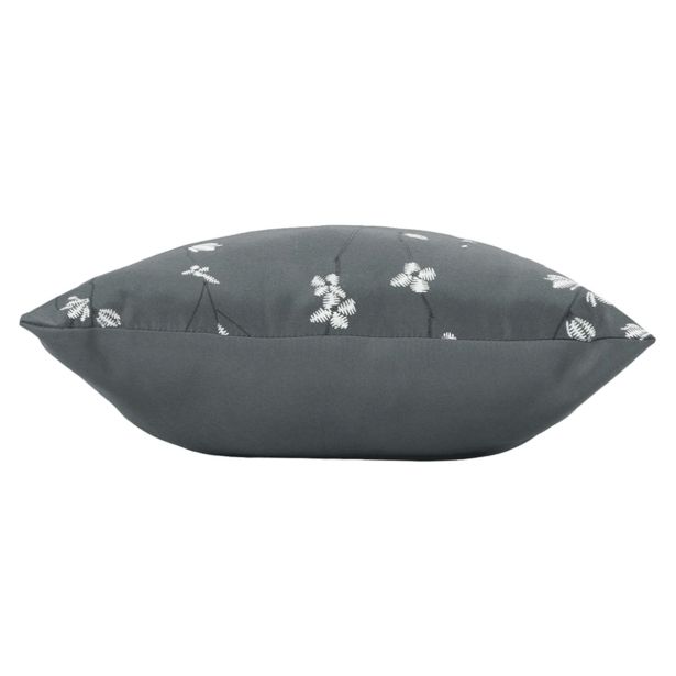 OKRASNI VZGLAVNIK DOUCEUR D'INTÉRIEUR 45X45CM ANTRACIT, ČEŠNJEV CVET