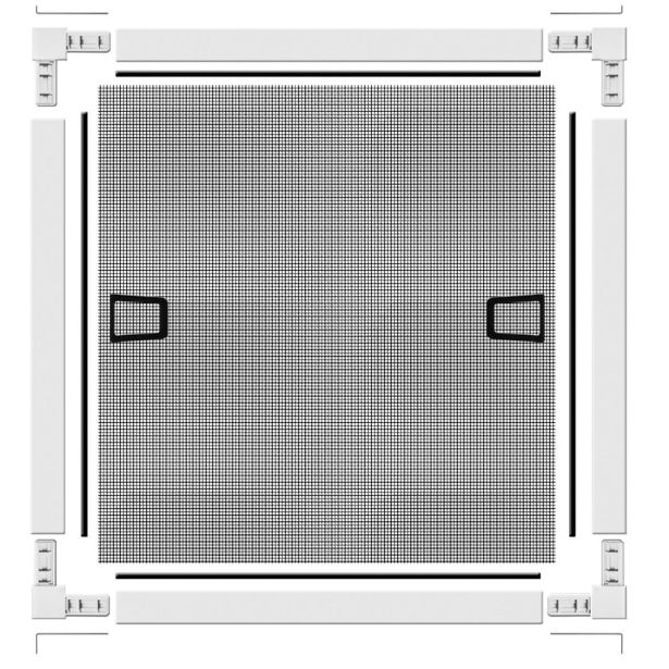 SCHELLENBERG KOMARNIK ZA OKNO Z ALUMINIJASTIM OKVIRJEM PLUS 100X120 BEL
