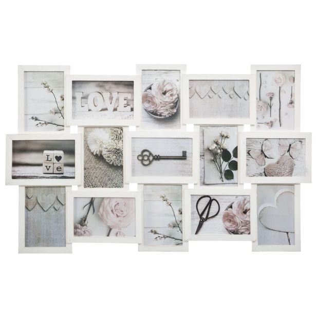 OKVIR ZA SLIKO ATMOSPHERE PATINE, ZA 15 FOTOGRAFIJ, BEL ALI SIV, SORT.