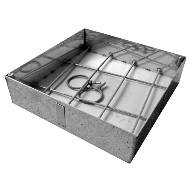 BETONSKI JAŠEK OBLAK GROUP OLJNI 70X70 CM INOX POKROV, H=12 CM