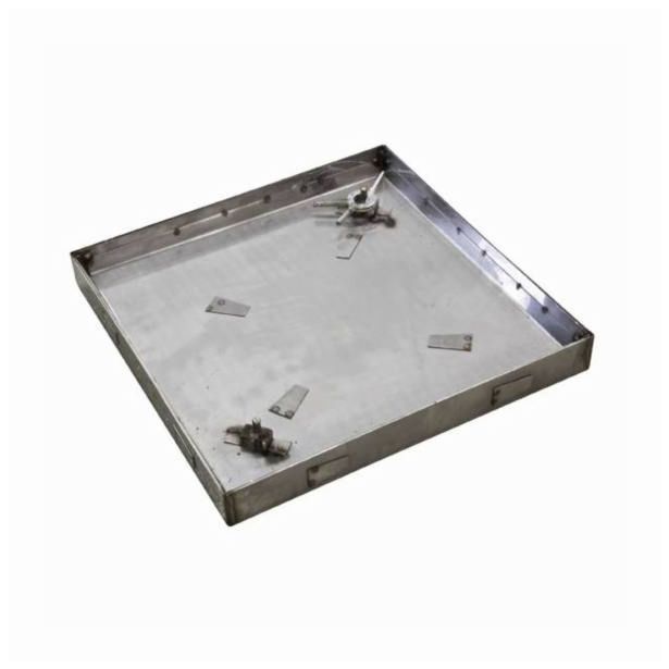 OLJNI POKROV KOŽELJ 500 X 500 INOX S POLNIM DNOM