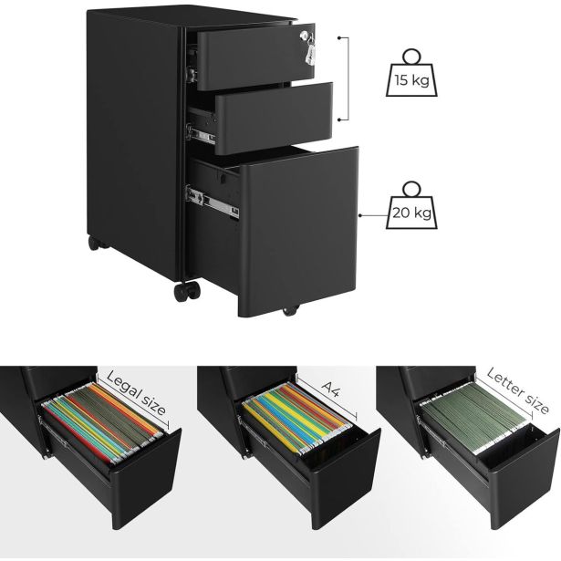 OMARICA SONGMICS PISARNIŠKA NA KOLESIH OFC030B01