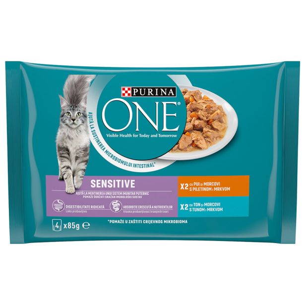 ONE MOKRA HRANA SENSITIVE PIŠČ., TUNA 4X85G
