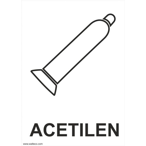 OPOZORILNI ZNAK WALTECO ACETILEN