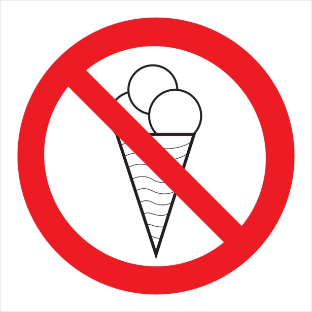 OPOZORILNI ZNAK WALTECO VSTOP S SLADOLEDOM PREPOVEDAN