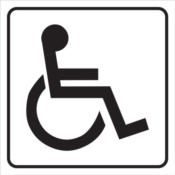 OPOZORILNI ZNAK WALTECO WC ZA INVALIDE