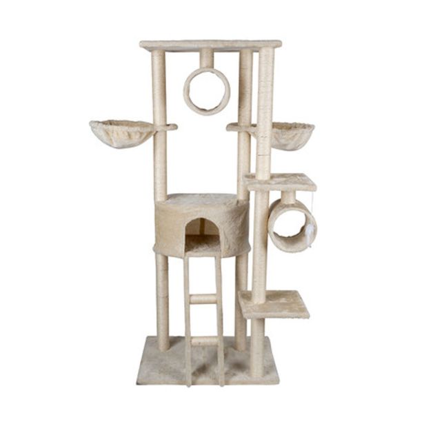 OPREMA ZA MAČKE PET TOYS DREVO IN PRASKALNIK BEŽ