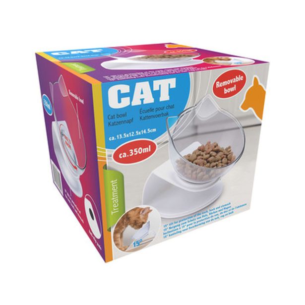 OPREMA ZA MAČKE PET TREATMENT POSODA S STOJALOM 350 ML