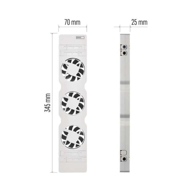 OPREMA ZA RADIATOR EMOS VENTILATOR POD RADIATORJEM TRIO