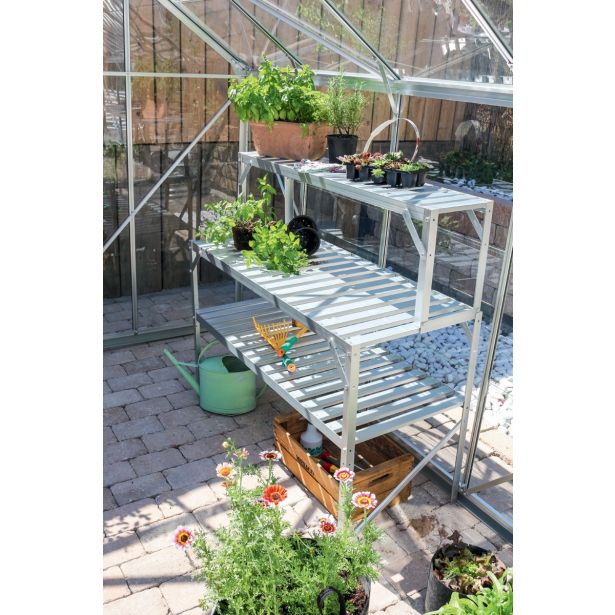 OPREMA ZA RASTLINJAK VITAVIA ALU MIZA 2 RAVNI 121X54X76CM. ALU