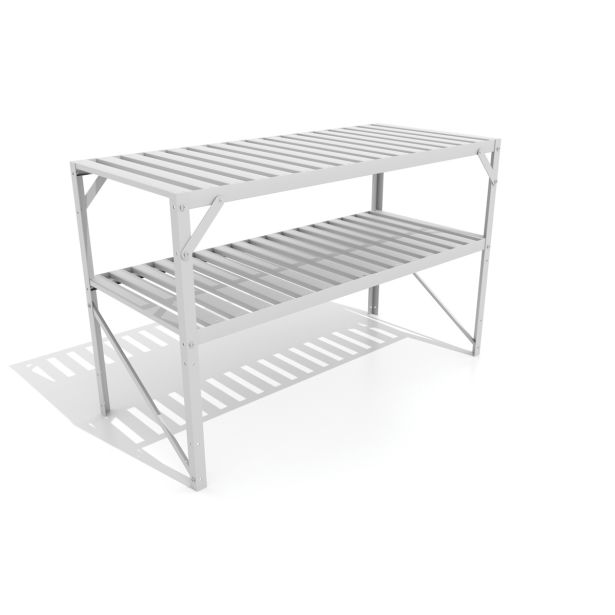 OPREMA ZA RASTLINJAK VITAVIA ALU MIZA 2 RAVNI 121X54X76CM. ALU