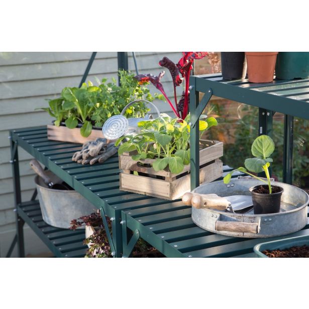 OPREMA ZA RASTLINJAK VITAVIA ALU MIZA 2 RAVNI 121X54X76CM. SMARAGDNA