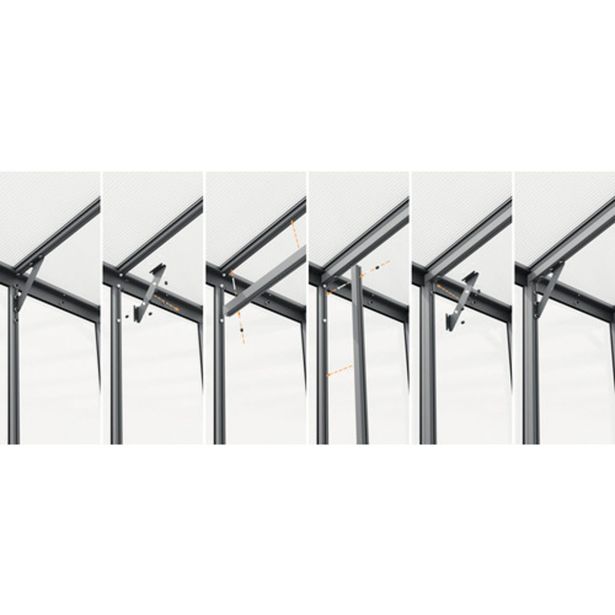 OPREMA ZA RASTLINJAK VITAVIA KOMPLET VITAVIA 11900,ČRN ZA OJAČITEV STREHE