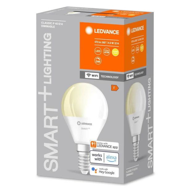 OPREMA ZA SMART SVETILA LEDVANCE P40 4.9W/827 DIM FR E14 SMART WIFI