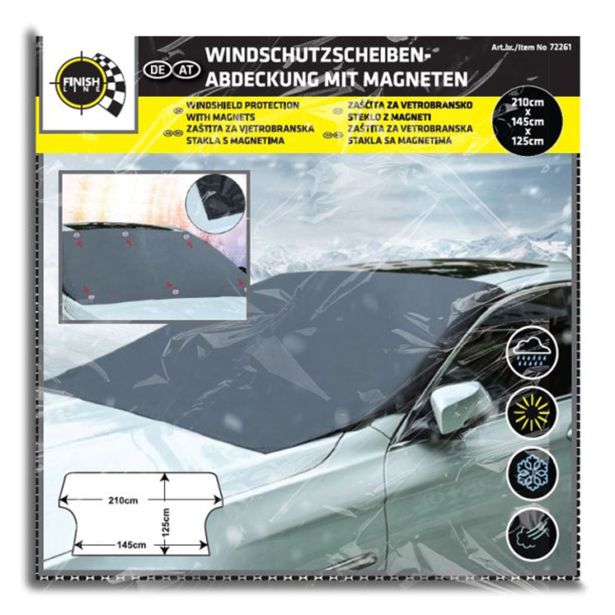 OPREMA ZA VOZILA FINISH LINE ZAŠČITA STEKLA Z MAGNETI FINISH LINE 210X145X125CM