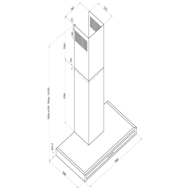 STENSKA KUHINJSKA NAPA SICCABO OPTIMA INOX 90
