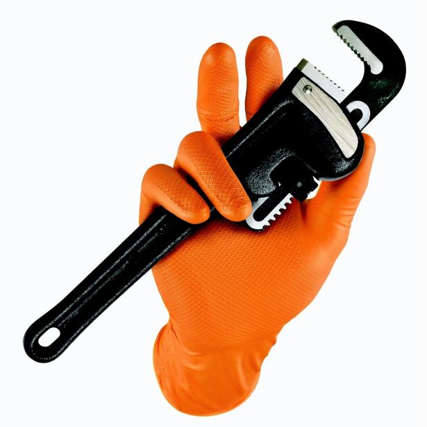 ROKAVICE ZA ENKRATNO UPORABO GRIPPAZ ORANŽNE 246 4/1 ŠT. XL