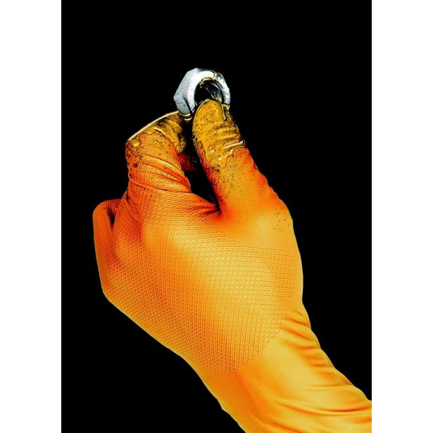 ROKAVICE ZA ENKRATNO UPORABO GRIPPAZ ORANŽNE 246 4/1 ŠT. XL