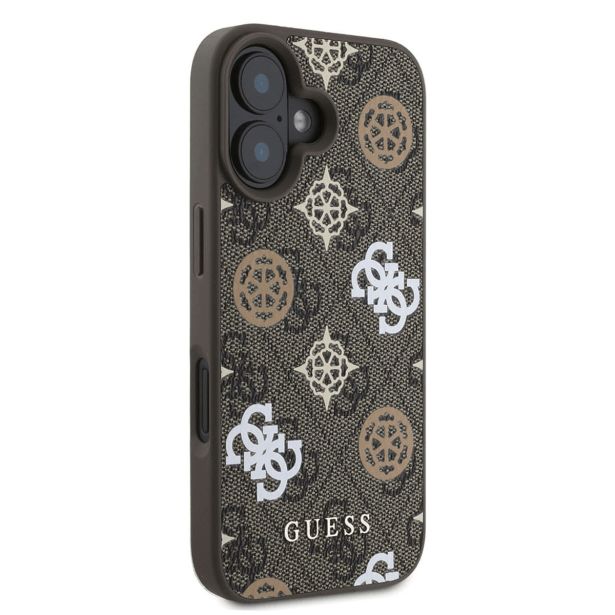 ORIGINALNI GUESS OVITEK GUHMP16SP4PWPW ZA IPHONE 16 - MAGSAFE - RJAVA