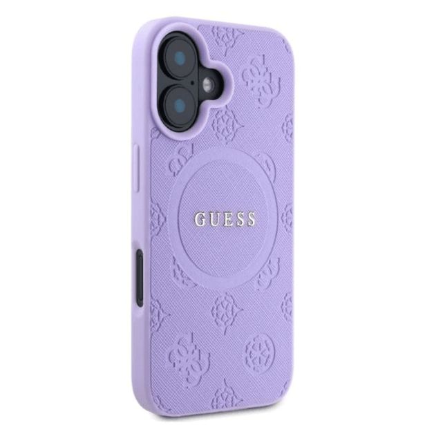 ORIGINALNI GUESS OVITEK GUHMP16SPSAPSMEU ZA IPHONE 16 - MAGSAFE - SAFFIANO  - VIJOLA