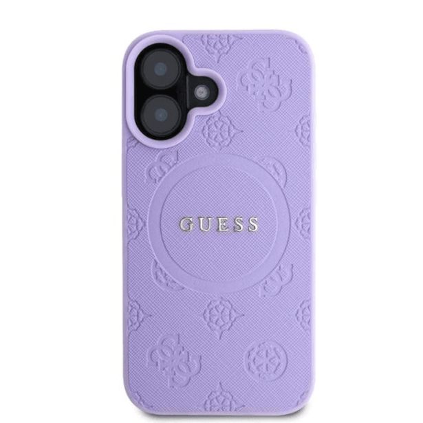ORIGINALNI GUESS OVITEK GUHMP16SPSAPSMEU ZA IPHONE 16 - MAGSAFE - SAFFIANO  - VIJOLA