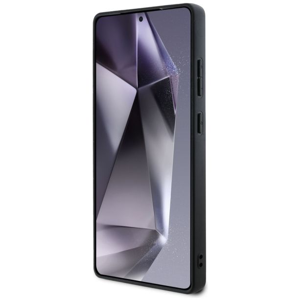 ORIGINALNI GUESS OVITEK GUHMS25LP4PWPK ZA SAMSUNG GALAXY S25 ULTRA 5G - MAGSAFE - STAMP - PU - ČRN