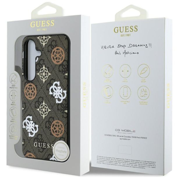 ORIGINALNI GUESS OVITEK GUHMS25LP4PWPW ZA SAMSUNG GALAXY S25 ULTRA 5G - MAGSAFE - STAMP - PU - RJAV