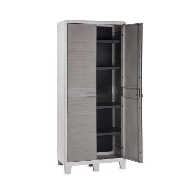 ORODNA OMARA-KRILNA VRATA PVC, 4 POLICE 78X46X182 CM