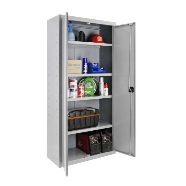 ORODNA OMARA-KRILNA VRATA SIMONRACK 180X80X40 CM 4P/30KG SIVA - RAL7035 KOVINSKA