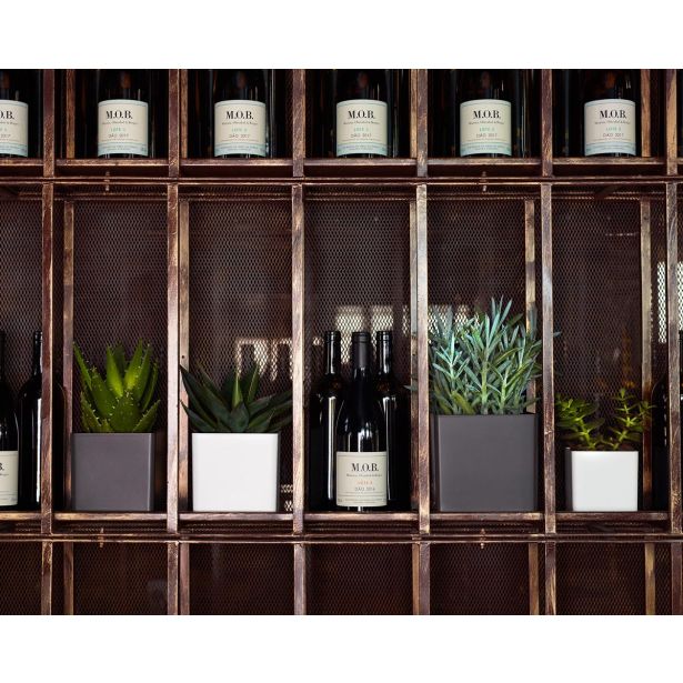 PE NOTRANJI LONEC OSLO KVADRATEN 17CM ANTRACIT