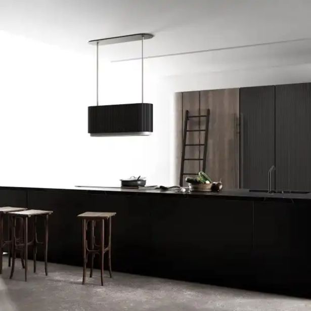 OTOČNA KUHINJSKA NAPA CIARKO DESIGN MONO W, ČRNA