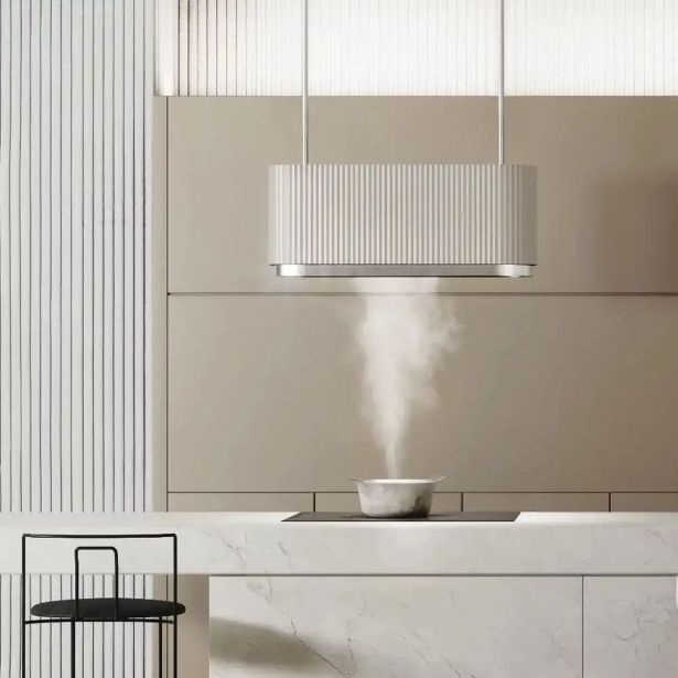 OTOČNA KUHINJSKA NAPA CIARKO DESIGN MONO W, KREMNA