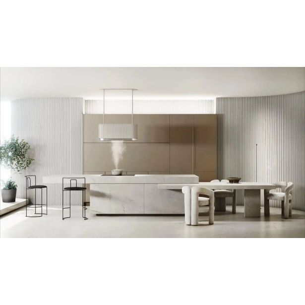 OTOČNA KUHINJSKA NAPA CIARKO DESIGN MONO W, KREMNA