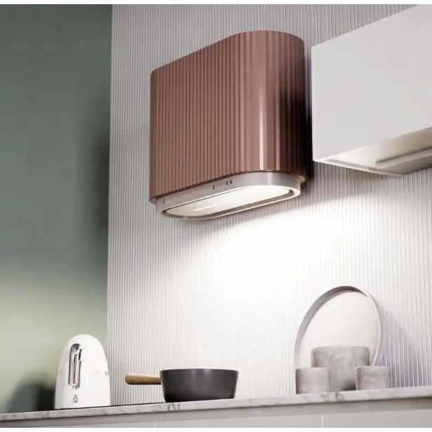 OTOČNA KUHINJSKA NAPA CIARKO DESIGN MONO W, ROŽNATO ZLATA