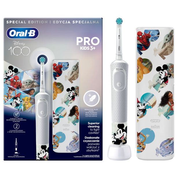 OTROŠKA ELEKTRIČNA ZOBNA ŠČETKA ORAL-B VITALITY PRO KIDS DISNEY + ETUI