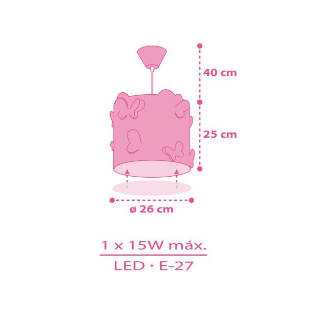 OTROŠKO SVETILO DALBER VISEČE METULJČKI