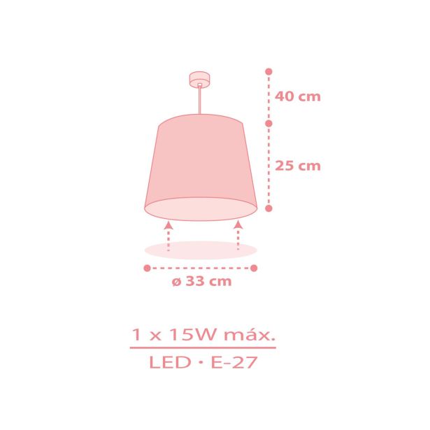 OTROŠKO SVETILO DALBER VISEČE ZVEZDICE ROZA