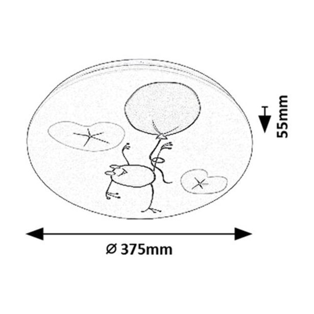 OTROŠKO SVETILO RABALUX FROGGO LED 24W IP20