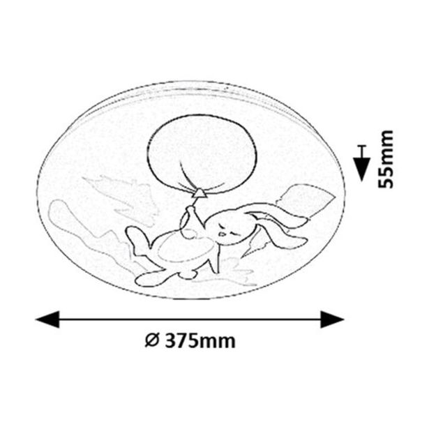 OTROŠKO SVETILO RABALUX HOPPLY LED 24W IP20