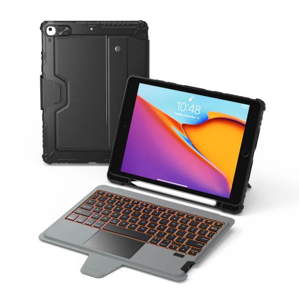 NILLKIN CASE BUMPER S TIPKOVNICO ZA APPLE IPAD AIR 11 (2025/24), IPAD AIR 10,9 2020 / AIR 4/5, IPAD PRO 11 2020/21/22 - ČRN