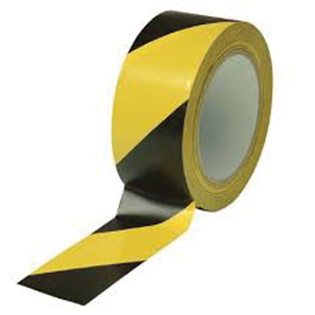 OZNAČEVALNO - OPOZORILNI TRAK FOST ČRNO - RUMEN 33M X 50MM