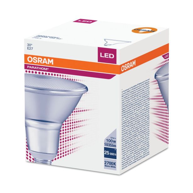 LED ŽARNICA E27 OSRAM P PAR38 100 30° 9.7W/827 220-240V