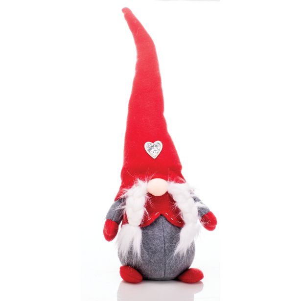 PRAZNIČNA FIGURA GLOSSTYLE PALČEK 48 CM RDEČ SORT