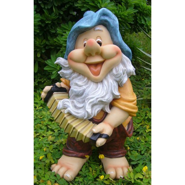 FIGURA, OKRASNA PALČEK S HARMONIKO VIŠ. 49 CM