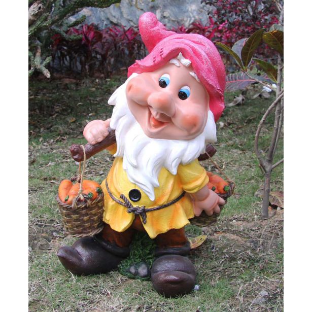 FIGURA, OKRASNA PALČEK S KORENJEM V KOŠARAH VIŠ 54 CM