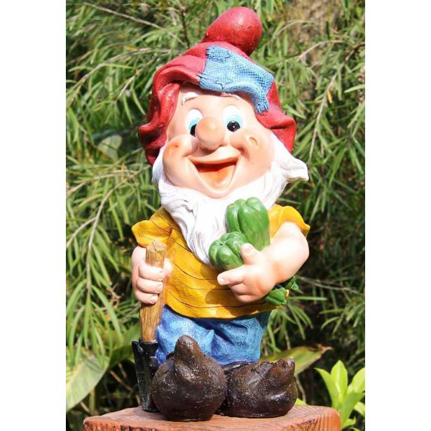 FIGURA, OKRASNA PALČEK Z BUČKO V 37CM